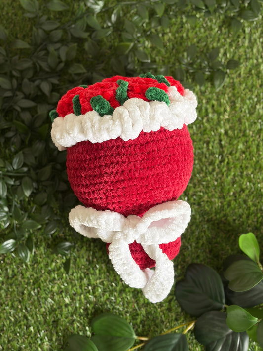 Patron PDF bouquet de roses grand format au crochet - Nuiba