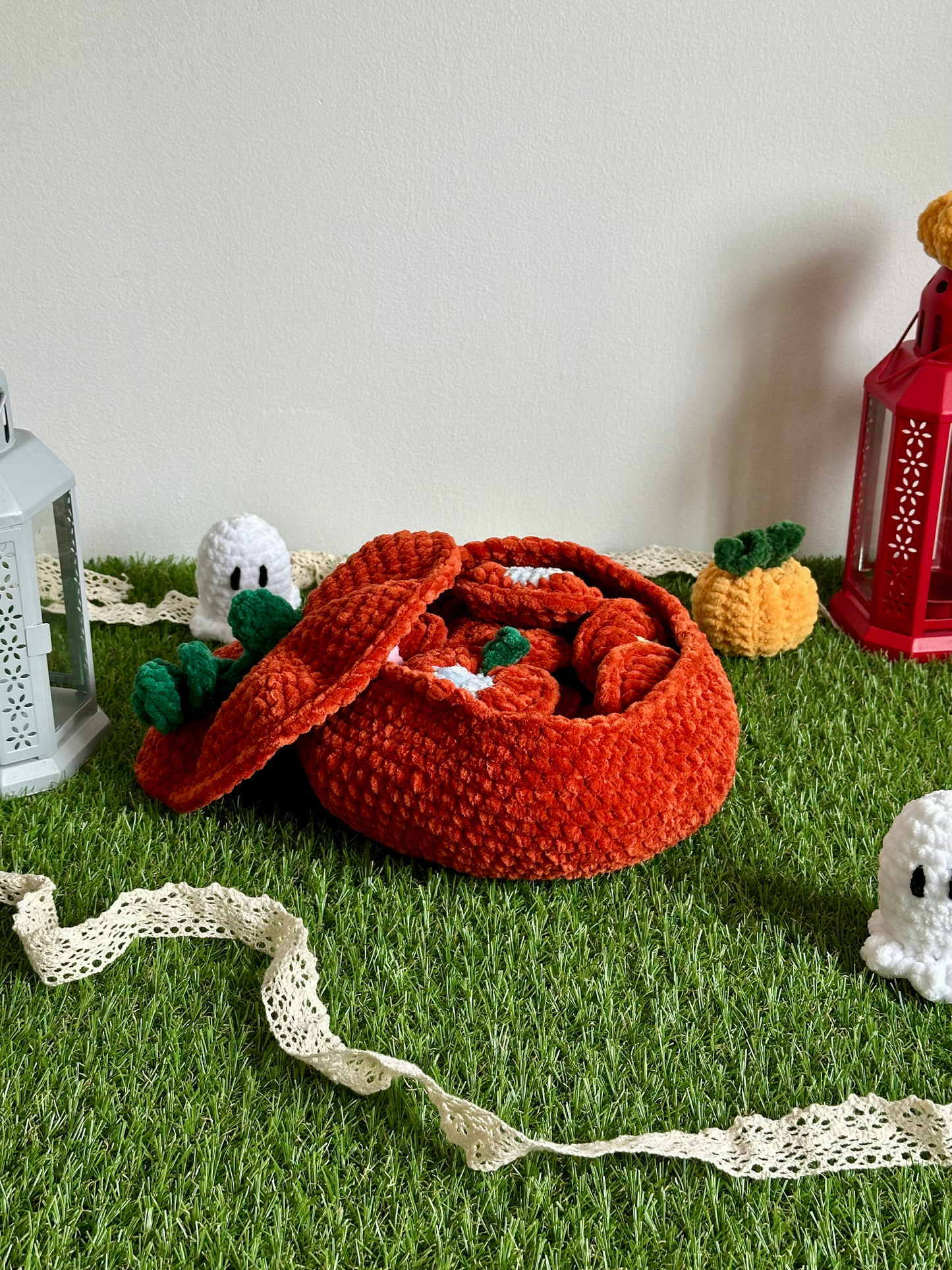 Patron PDF Jeu Memory Citrouille au crochet