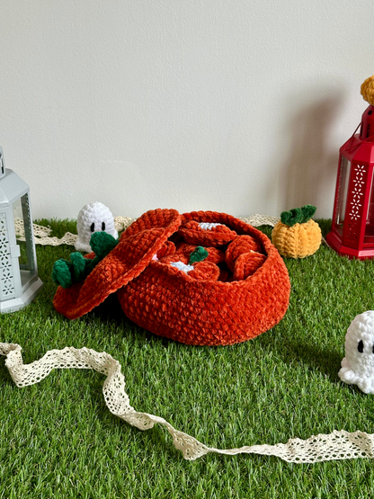 Patron PDF Jeu Memory Citrouille au crochet