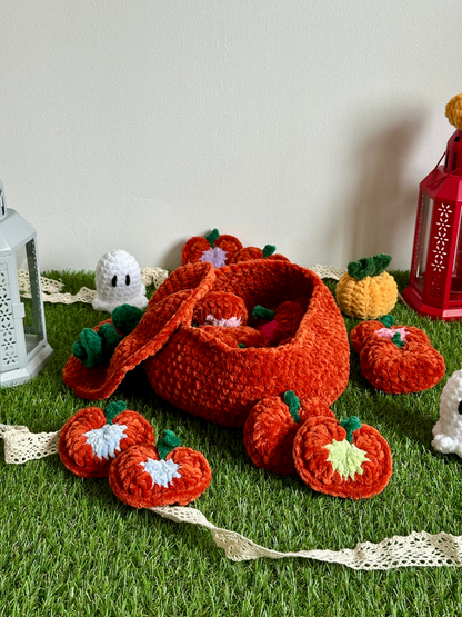 Patron PDF Jeu Memory Citrouille au crochet