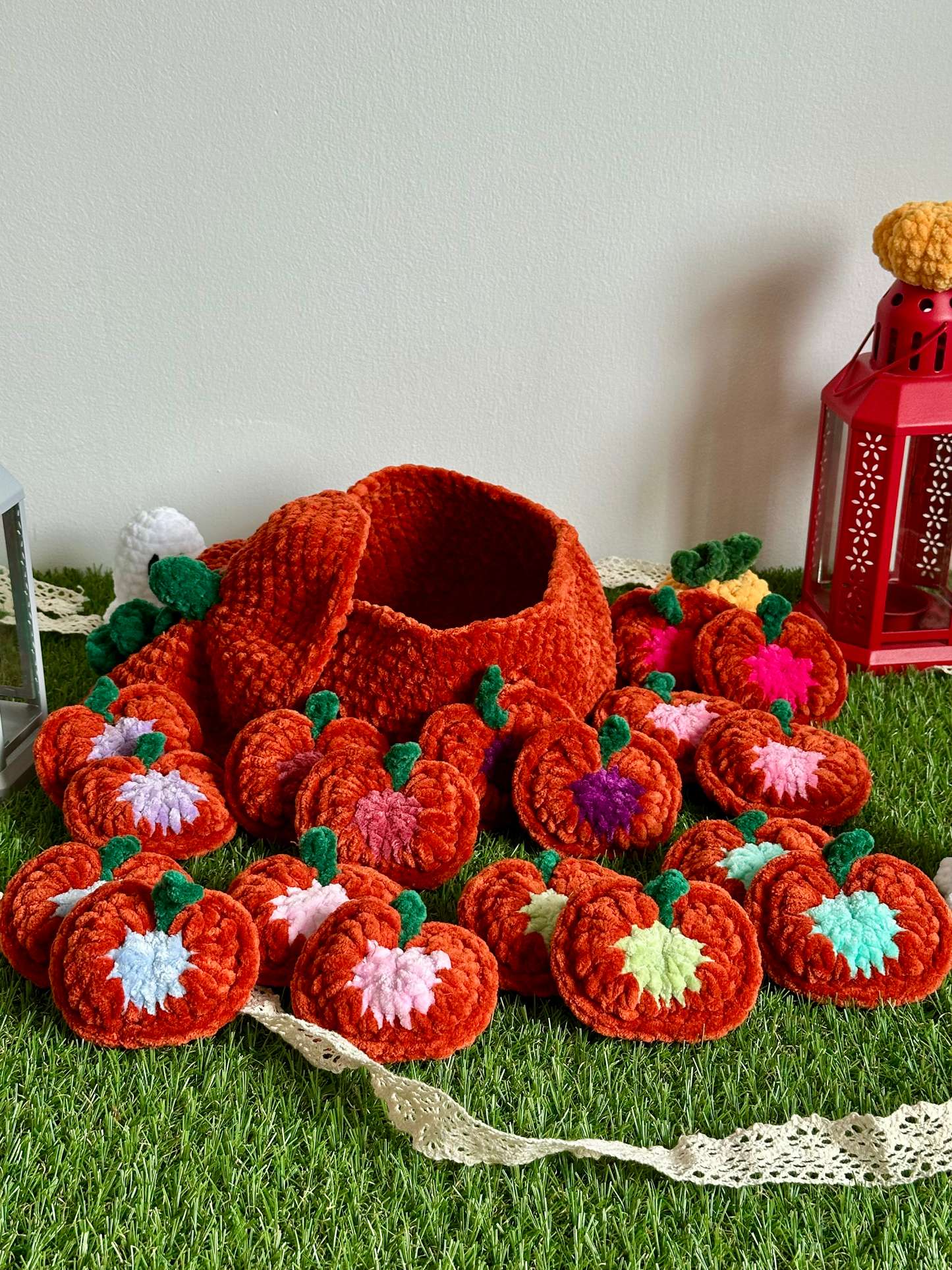 Patron PDF Jeu Memory Citrouille au crochet