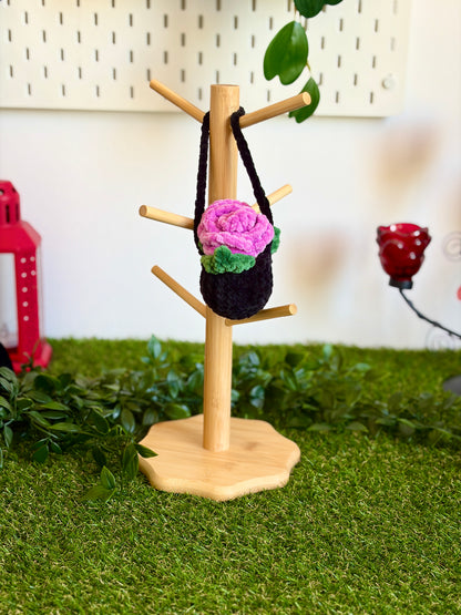 Mini rose suspendue